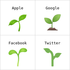 Muda de planta emoji