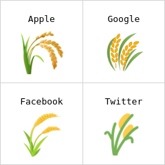 Pirinç bitkisi emoji
