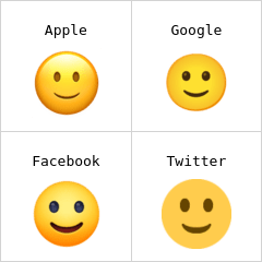 Leicht lächelndes Gesicht Emoji