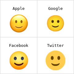 Faccina con sorriso accennato Emoji