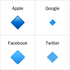 Lille blå ruder emoji