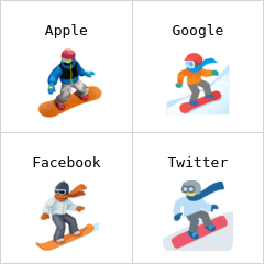 Snowbordçu emoji