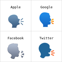 Sprechender Kopf Emoji
