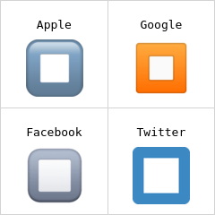 Black square for stop Emojis