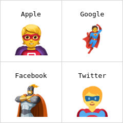 Superhero emoji