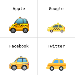 Táxi emoji
