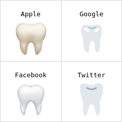 Tooth emoji