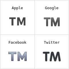 Símbolo de marca registrada emoji