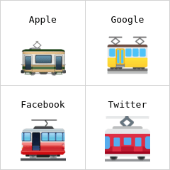 Tramvay vagonu emoji