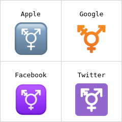 Símbolo transgênero emoji