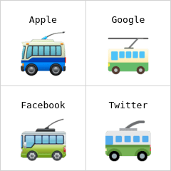 Trolleybus emoji