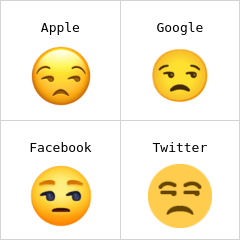 Verstimmtes Gesicht Emoji