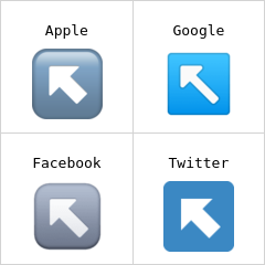 Pfeil nach links oben Emoji