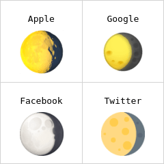 虧凸月 表情符號