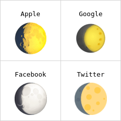 Lua crescente convexa emoji