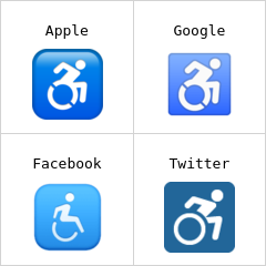 значок «для инвалидов» эмодзи