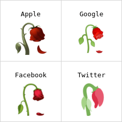 Flor marchita Emojis