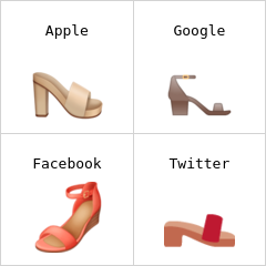 Kadın sandaleti emoji