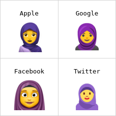 Mulher com véu emoji