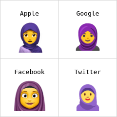 Başörtülü kadın emoji