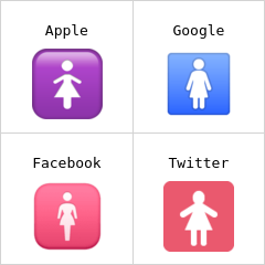 Simbolo del bagno delle donne Emoji
