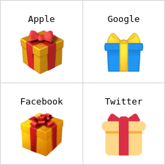 Wrapped gift emoji