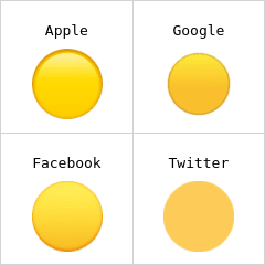 Círculo amarelo emoji