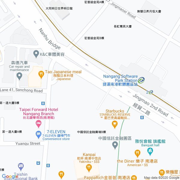 南港軟體園區出口地圖
