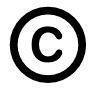 حرف "C" اللاتيني الكبير المحاط بدائرة