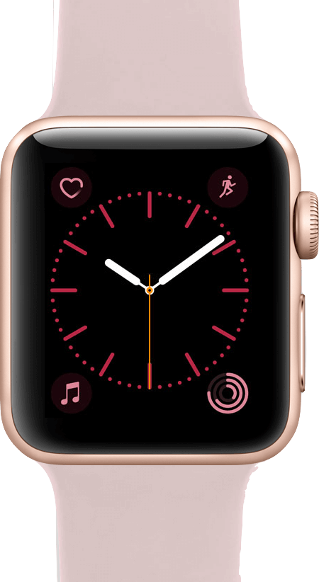 Faktisk størrelse billede af  Apple Watch Series 3 (38mm) .