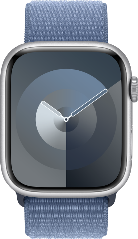 এর প্রকৃত আকার ইমেজ  Apple Watch Series 9 (45mm) .