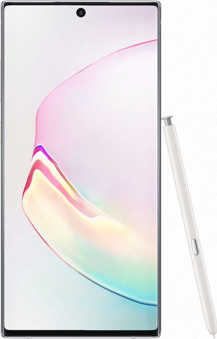 Imaginea dimensiunea reală a  Samsung Galaxy Note 10+ &amp; Note 10+ 5G .