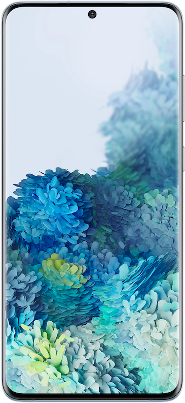 实际尺寸图像 Samsung Galaxy S20+ 。