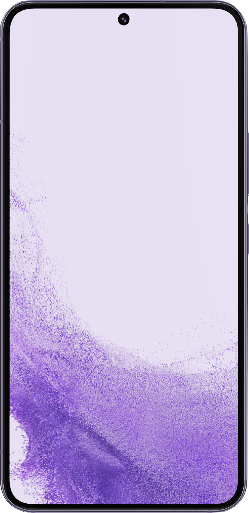 Verklig storlek bild av  Samsung Galaxy S22 5G .