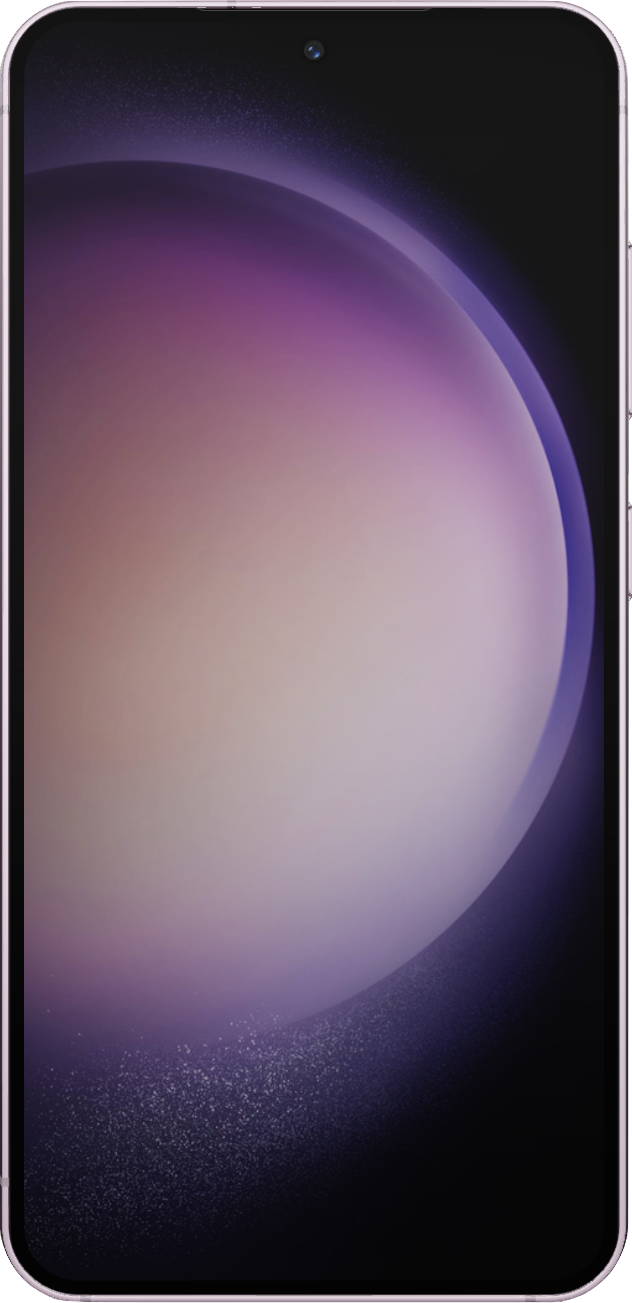  Samsung Galaxy S23 5G の実際のサイズの画像。