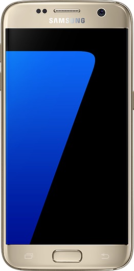  Samsung Galaxy S7 Edge  के वास्तविक आकार छवि.