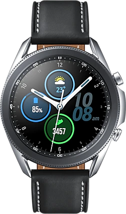 תמונה בגודל אמיתית של  Samsung Galaxy Watch3 (45mm) .