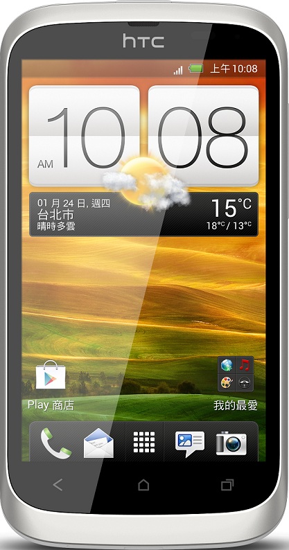 תמונה בגודל אמיתית של  HTC Desire U .