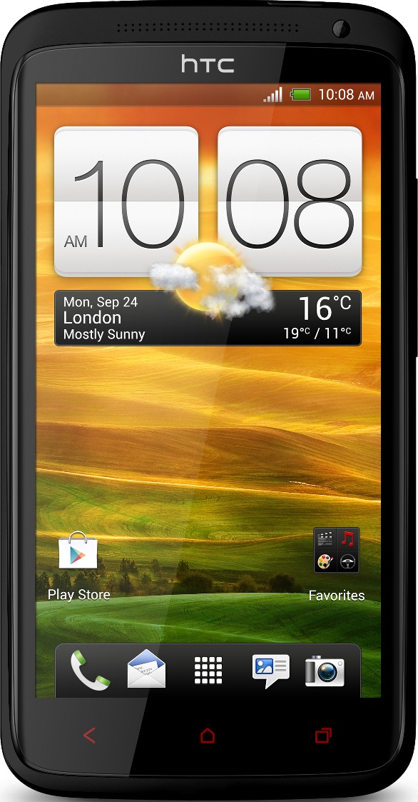 Verklig storlek bild av  HTC One X+ .