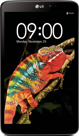  LG G Tablet 8.3  के वास्तविक आकार छवि.