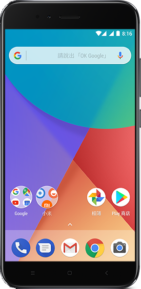Actual size image of  xiaomi A1 .
