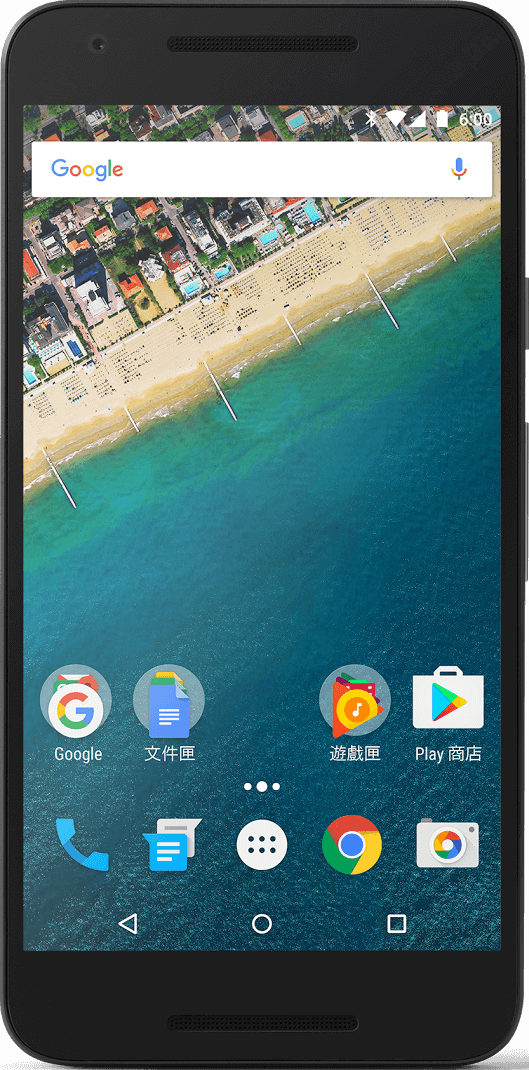 Verklig storlek bild av  Nexus 5X .