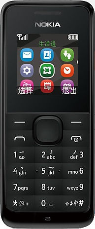 Tatsächliche Größe Bild von  Nokia 1050 .