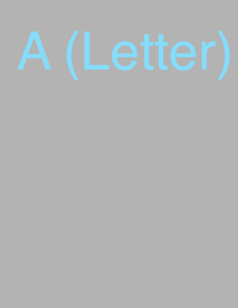  A(Letter) Paper  के वास्तविक आकार छवि.