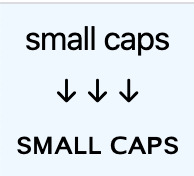small caps generator