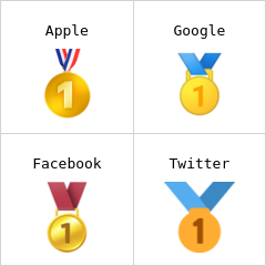 Medaille 1e plaats emoji
