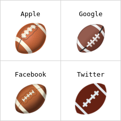 μπάλα αμερικάνικου ποδοσφαίρου emoji