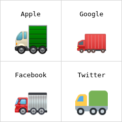 Semi-trailer truck emoji