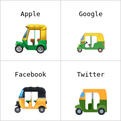 Automóvel riquixá emoji