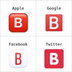 B-knapp (blodtype) emoji
